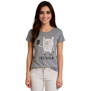 T Shirt Top Tee InstaHam Pig Piggy Cold Crush  WOMEN'S WOMAN'S Size Extra Large
